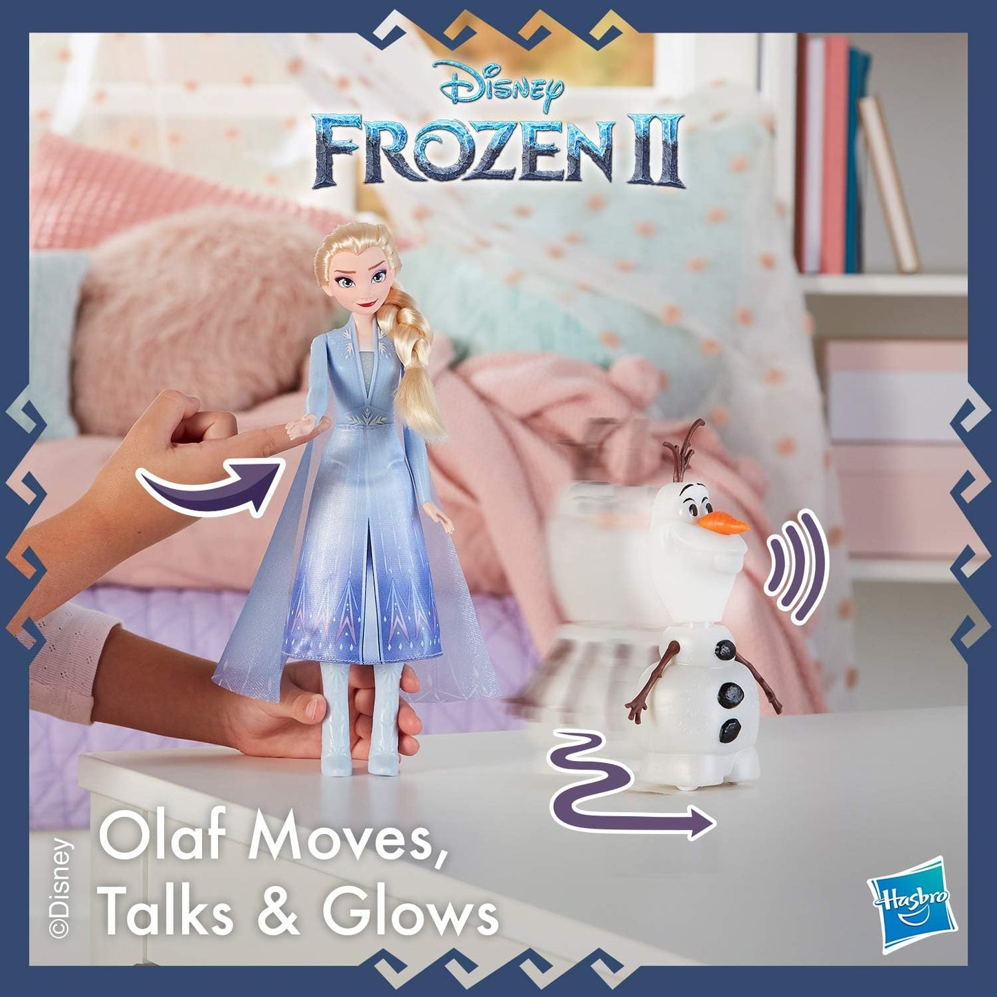 Disney's Frozen Talk and Glow Elsa and Olaf dolls