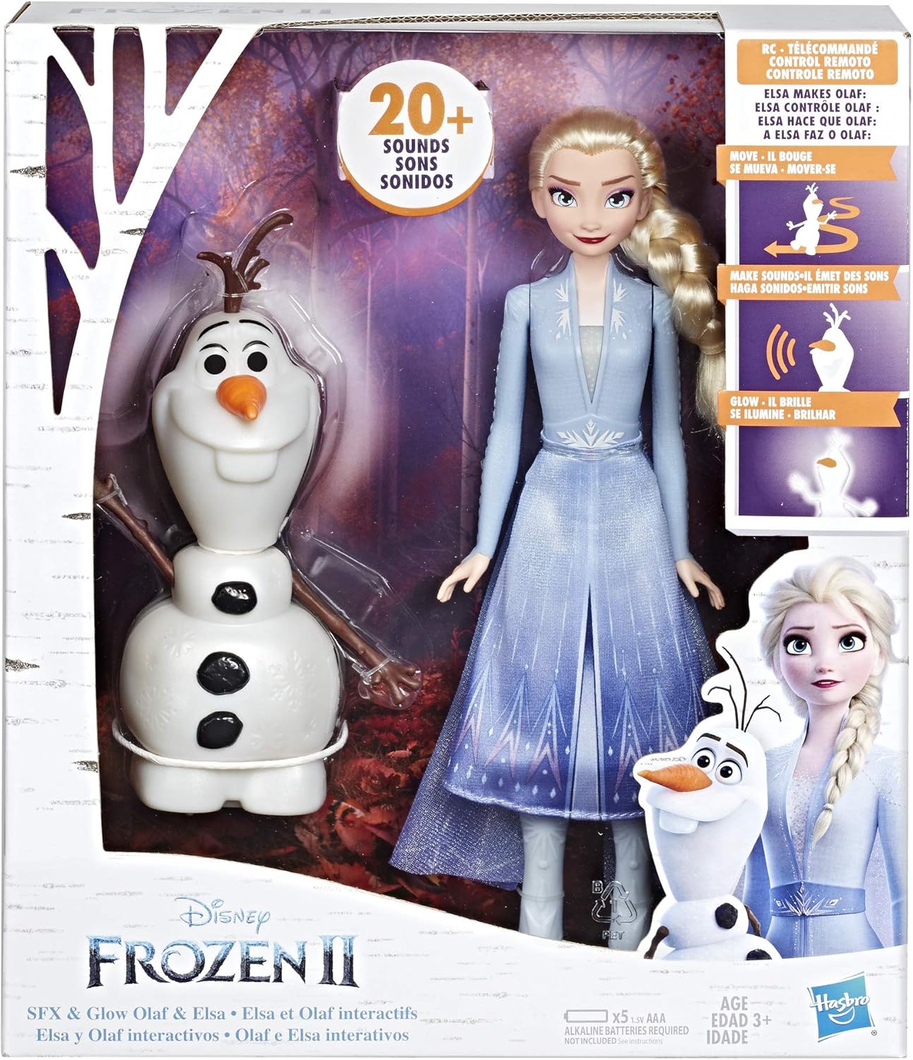 Disney's Frozen Talk and Glow Elsa and Olaf dolls