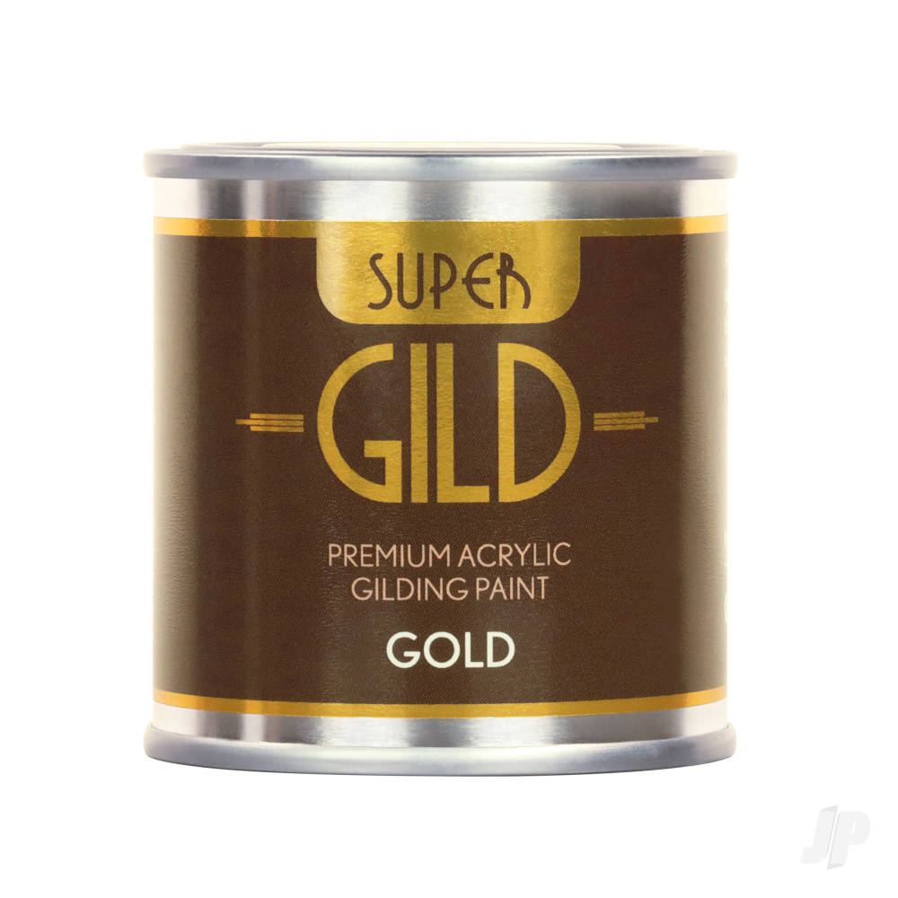 Super GILD Acrylic Gilding Enamel Paint, Gold (125ml Tin)