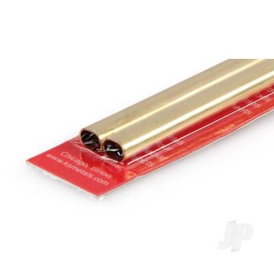 Large Brass Oval Tube (12in long)