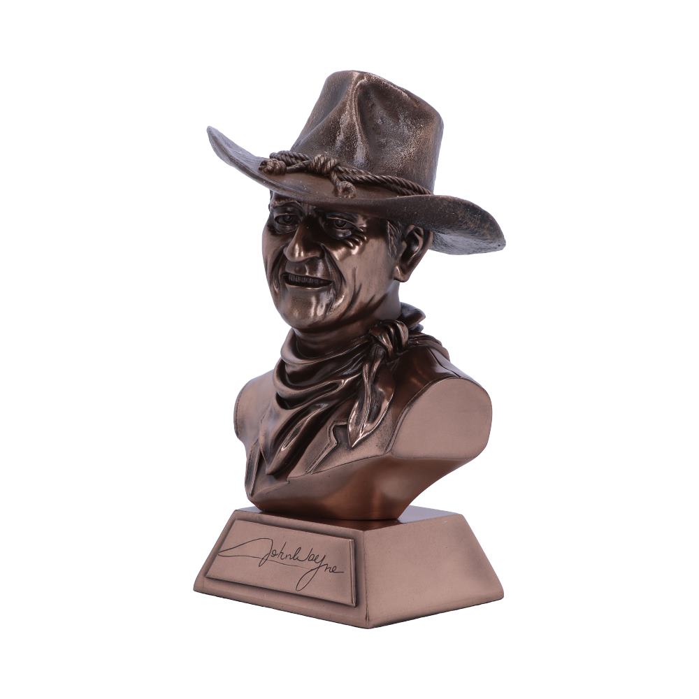 Bronze John Wayne Bust Small 18cm Captain Jake Cutter Comancheros Figurine
