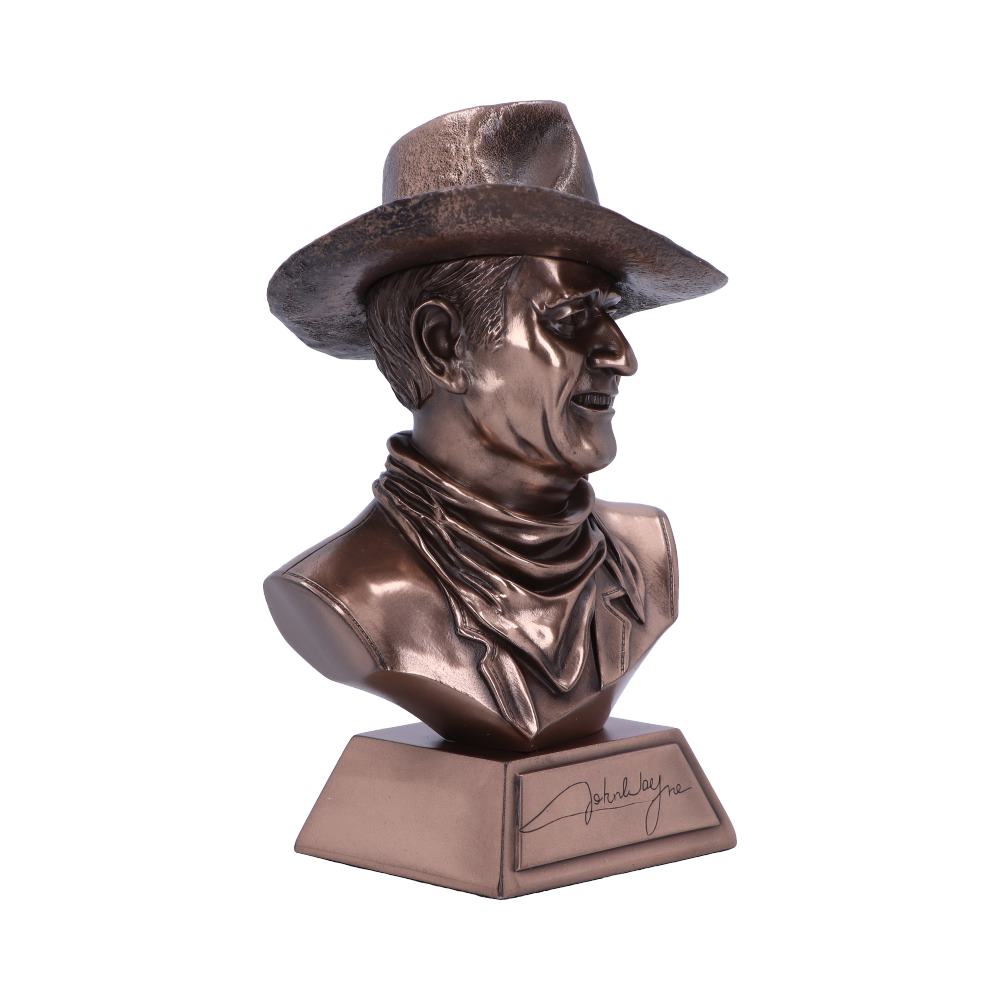 Bronze John Wayne Bust Small 18cm Captain Jake Cutter Comancheros Figurine