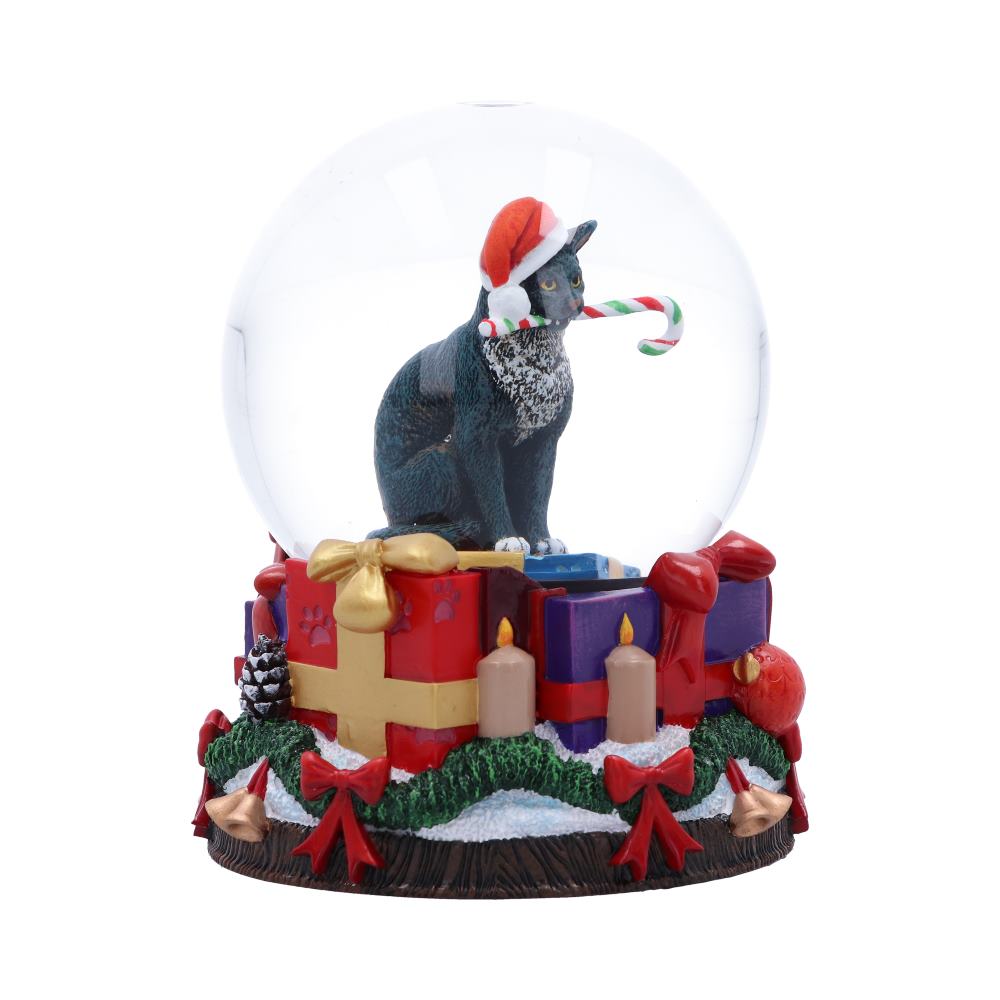 Lisa Parker Krampuss Cat Snow Globe