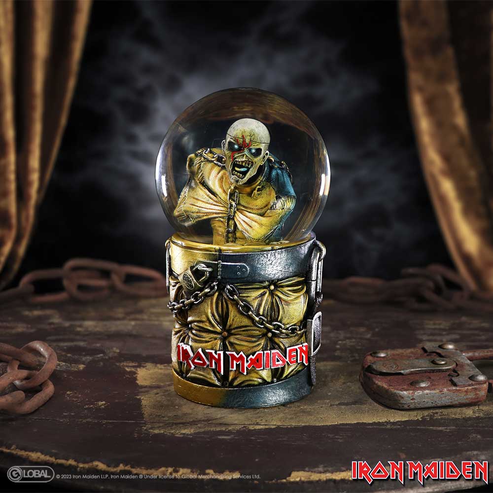 Iron Maiden Piece of Mind Eddie Snow Globe 17.5cm