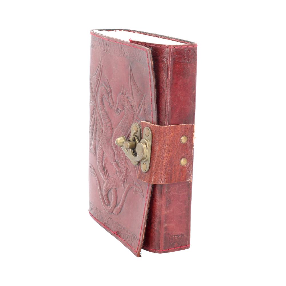 Nemesis Now Lockable Double Dragon Leather Embossed Journal