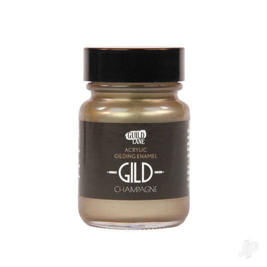 GILD Acrylic Gilding Enamel Paint, Champagne (30ml Jar)