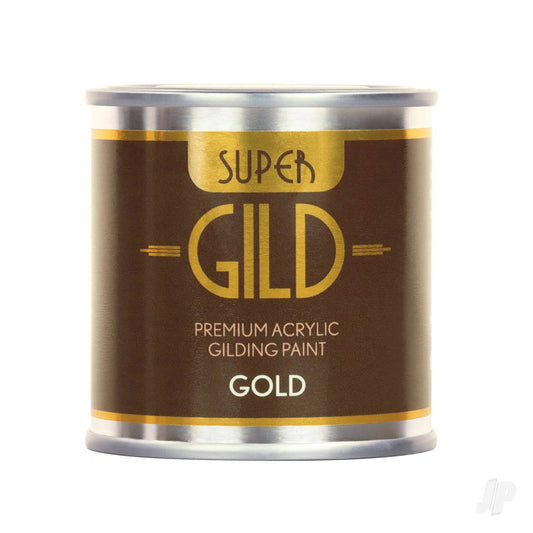 Super GILD Acrylic Gilding Enamel Paint, Gold (125ml Tin)
