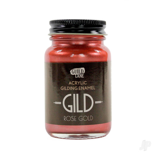 GILD Acrylic Gilding Enamel Paint, Rose Gold (60ml Jar)