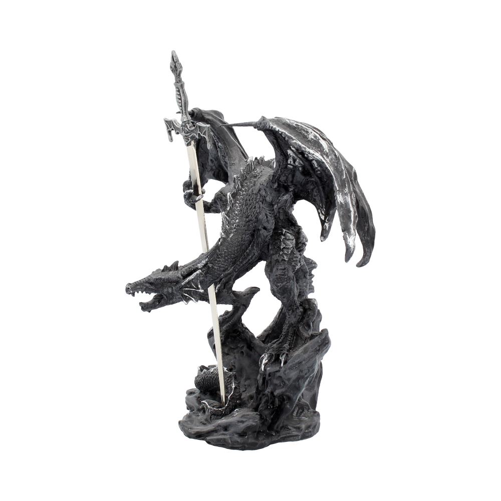 Gothic Black Dragon Sword Letter Opener Figurine