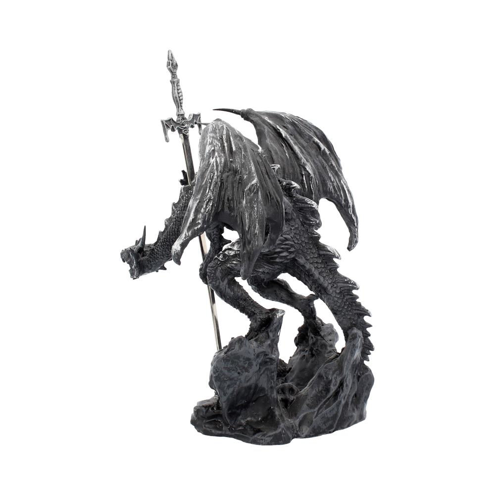 Gothic Black Dragon Sword Letter Opener Figurine