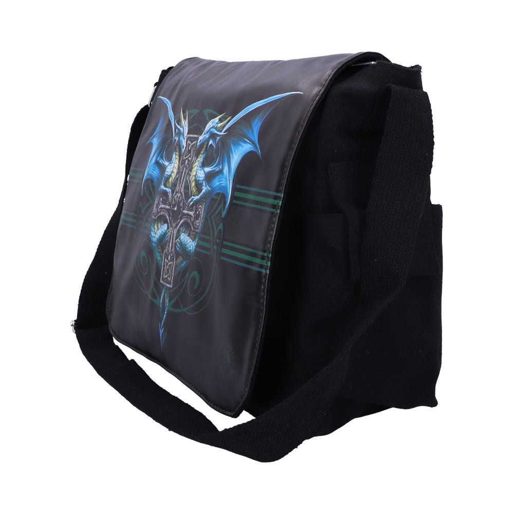 Gothic Fantasy Dragon Duo Messenger Bag by Anne Stokes