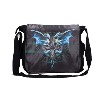 Gothic Fantasy Dragon Duo Messenger Bag by Anne Stokes