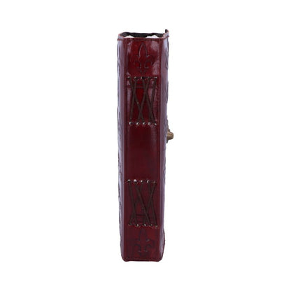 Lockable Red Leather Medieval Embossed Journal