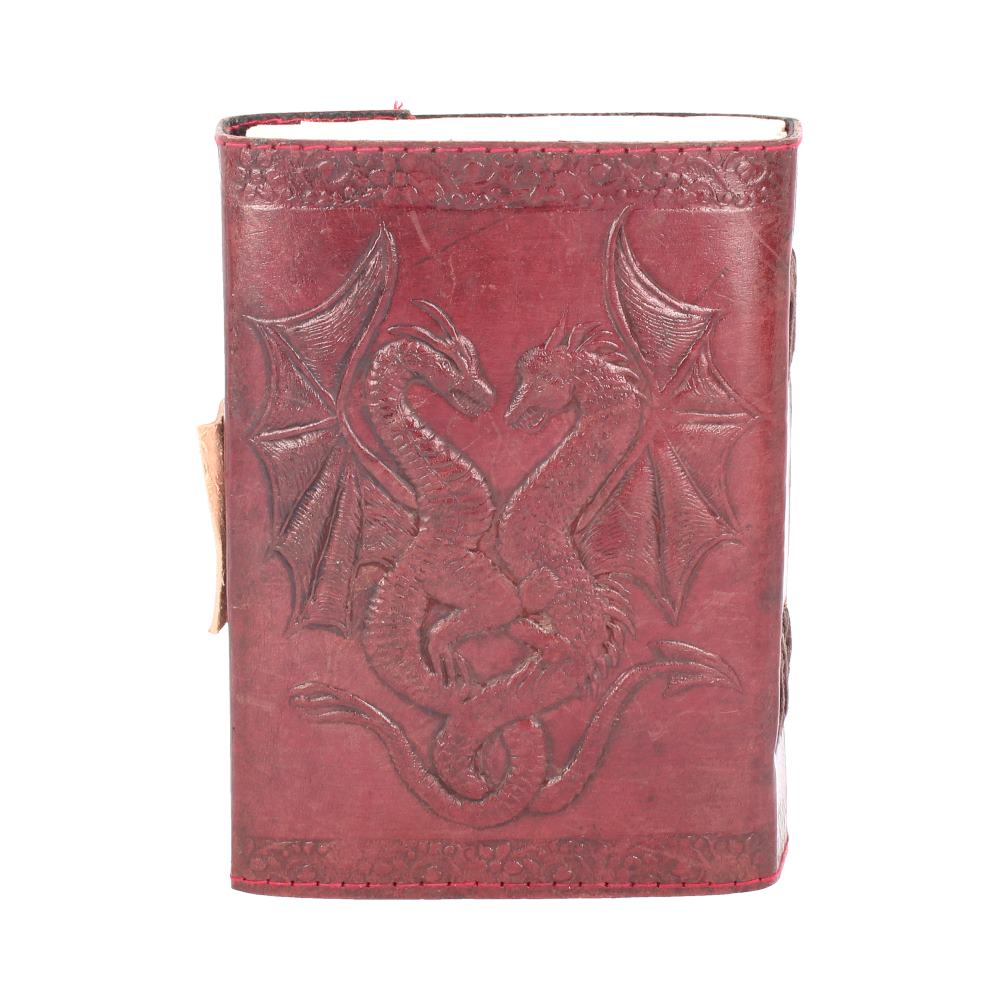 Nemesis Now Lockable Double Dragon Leather Embossed Journal