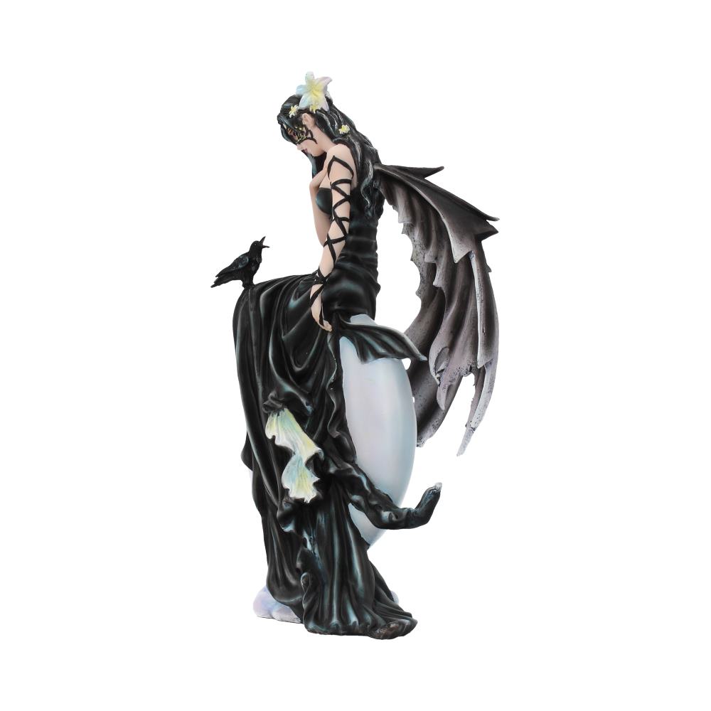 Nene Thomas Dark Skies Dark Moon Fairy and Raven Companion Figurine