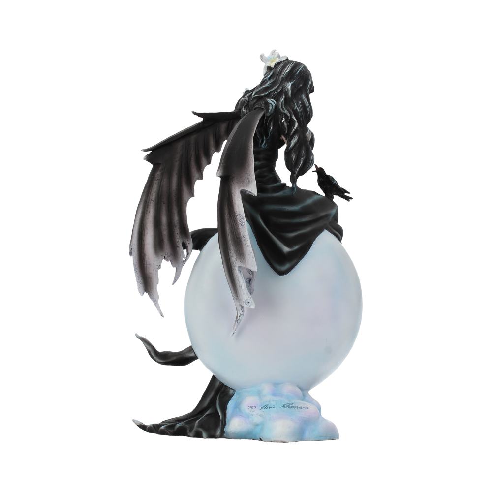 Nene Thomas Dark Skies Dark Moon Fairy and Raven Companion Figurine