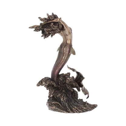 Yemaya Goddess of Water Figurine Bronze Mermaid Ocean Ornament