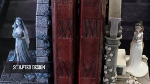 Corpse Bride Emily and Victoria Resin Bookends