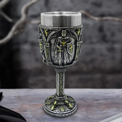 Galant Medieval Knight Metallic Goblet