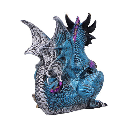 Keeper of the Key (Blue)  A Majestic Dragon Figurine